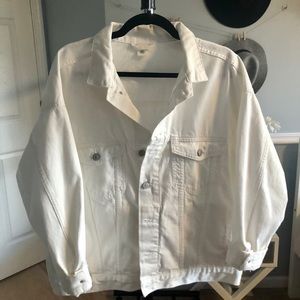 White Oversized Jean jacket